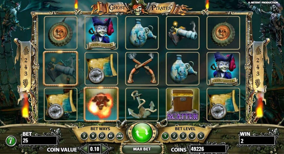 Ghost Pirates Netent Slot