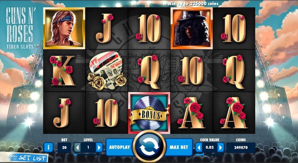 Guns N Roses Rock Slot