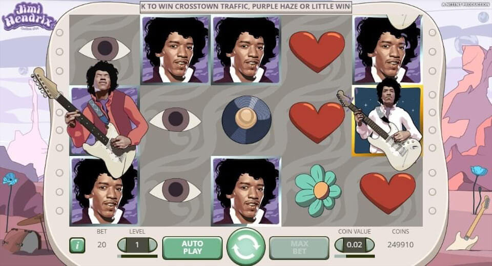 Jimi Hendrix Slot Spiel online spielen