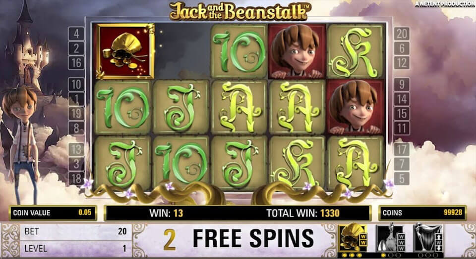Jack and the Beanstalk spiel netent pla free