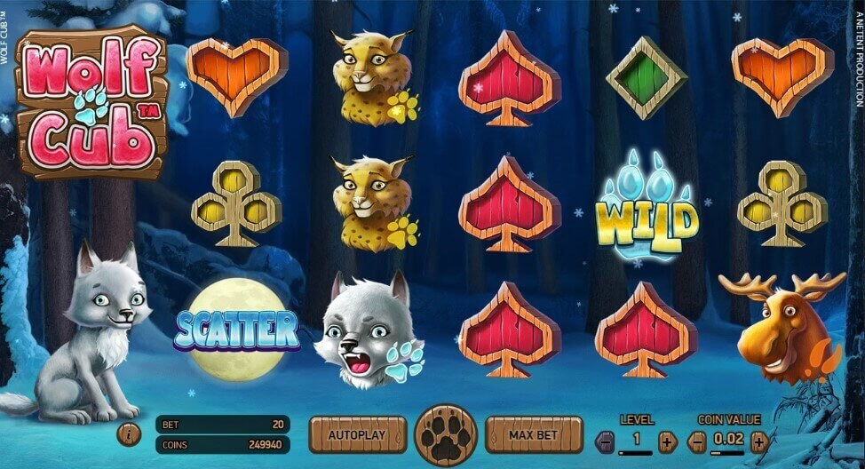 Wolf Cub Netent Demo spielen