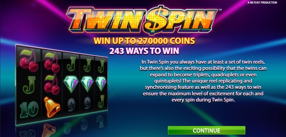 Twin Spin Slot Netent Bewertung