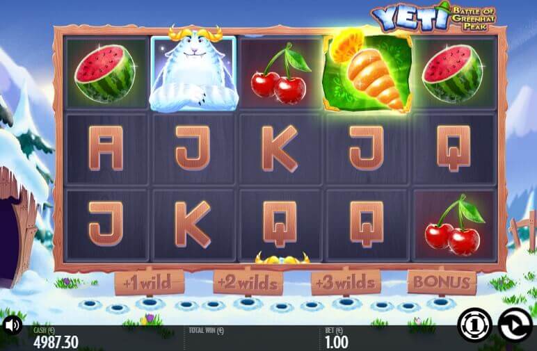 Yeti Battle of Greenhat Peak spielen Demo-Slot