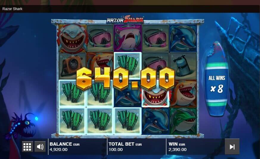 Bonusspiel Razor Shark Slot
