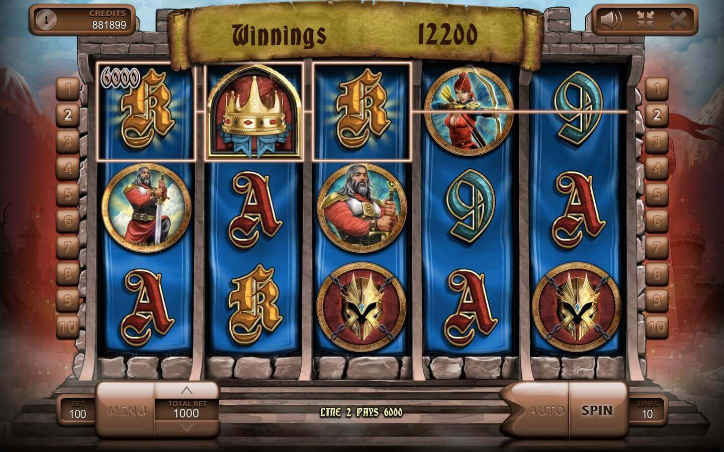 Der King-Spielautomat spielt kostenlos