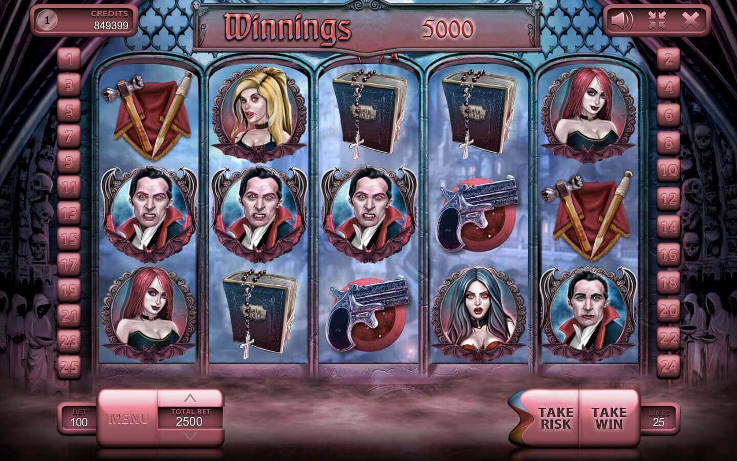 Die Vampire Spielautomat frei