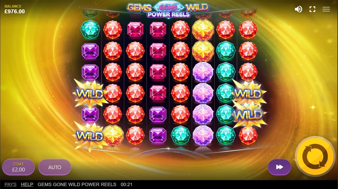 Gems Gone Wild Power gewinnen