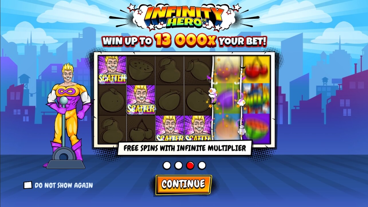 Infinity Hero Start des Spiels