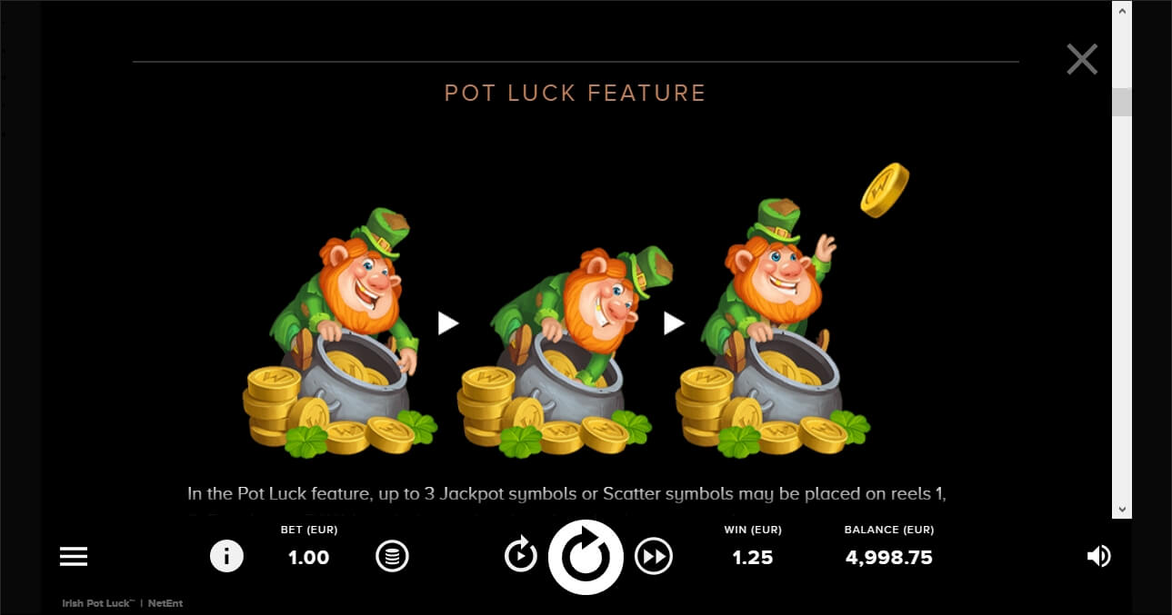 Irish Pot Luck Sonderbonus