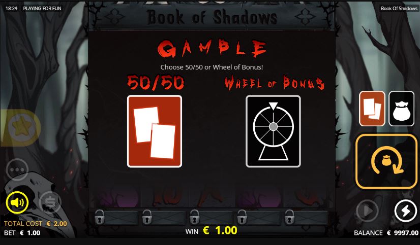 Risikospiel Book of Shadows