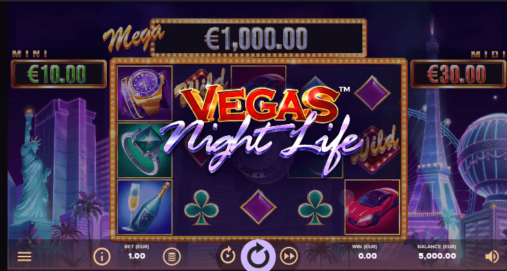 Vegas Night Life-Schnittstelle