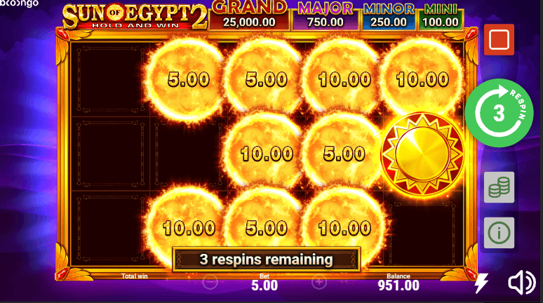 Sun Of Egypt 2 Jackpot Draw