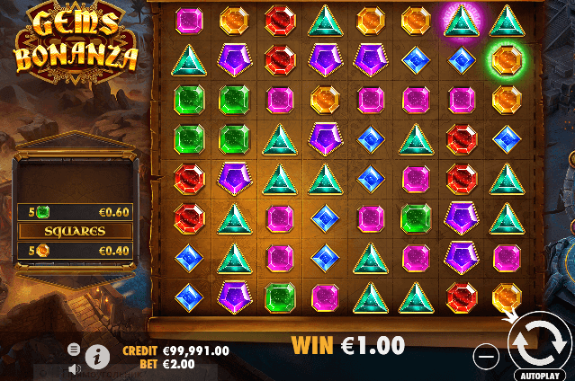 Gems Bonanza Bonusoptionen