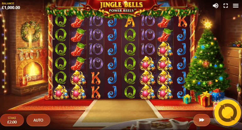 Jingle Bells Power Reels-Schnittstelle