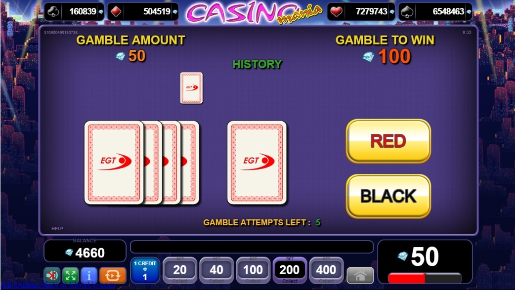 Casino Mania Risikospiel