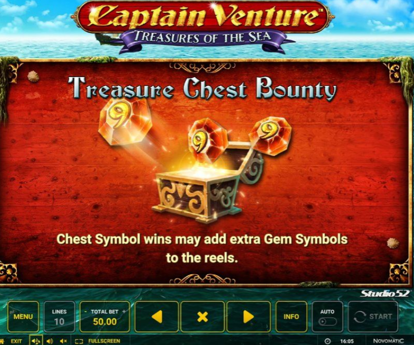 Captain Venture Treasures of the Sea Bonus