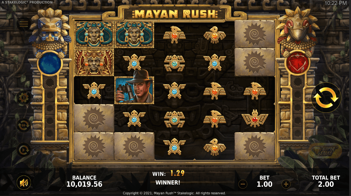 Mayan Rush gewinnt