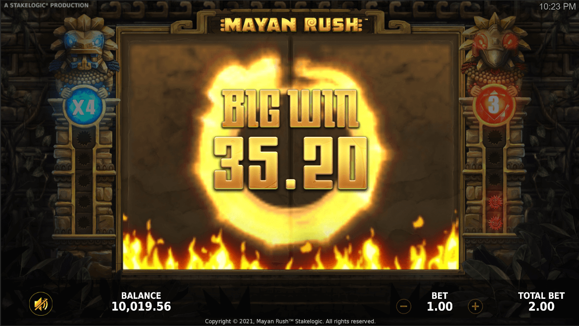 Mayan Rush großer Gewinn