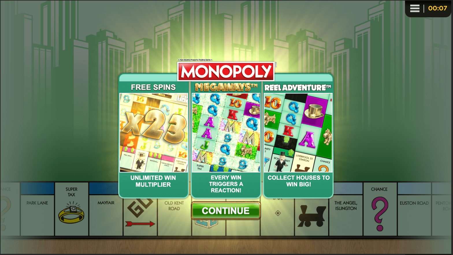 Monopoly Megaways Tapete